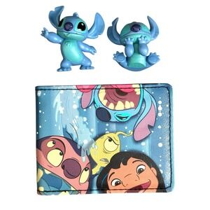 Disney 100 Years Of Wonder Stitch Selfies Buckle Down Bi-Fold Wallet‎